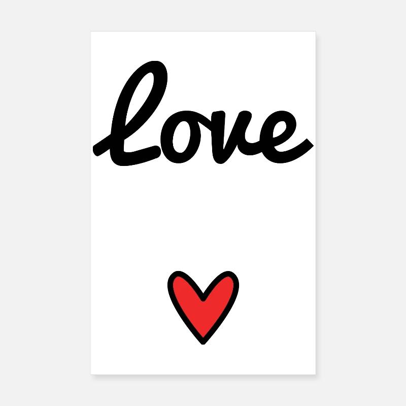 LIEBE. ICH LIEBE DICH. VALENTINSTAG. HERZ. ICH LIEBE DICH Poster 20x30 cm