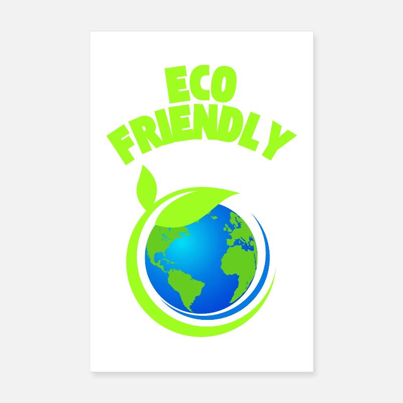 Eco Leaf Earth Graphic Poster 8" x 12" (20x30 cm)
