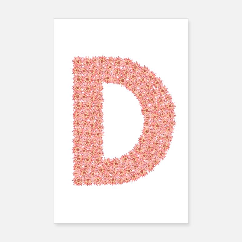 D, like Dear- a letter that touches Poster 8" x 12" (20x30 cm)