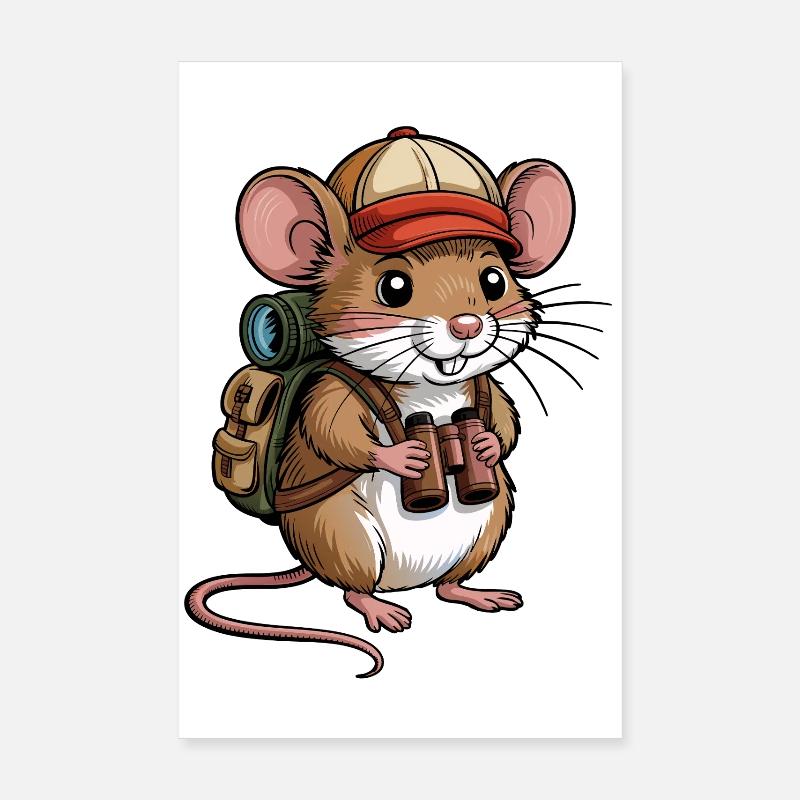 Aventure Wandermouse Poster 20 x 30 cm