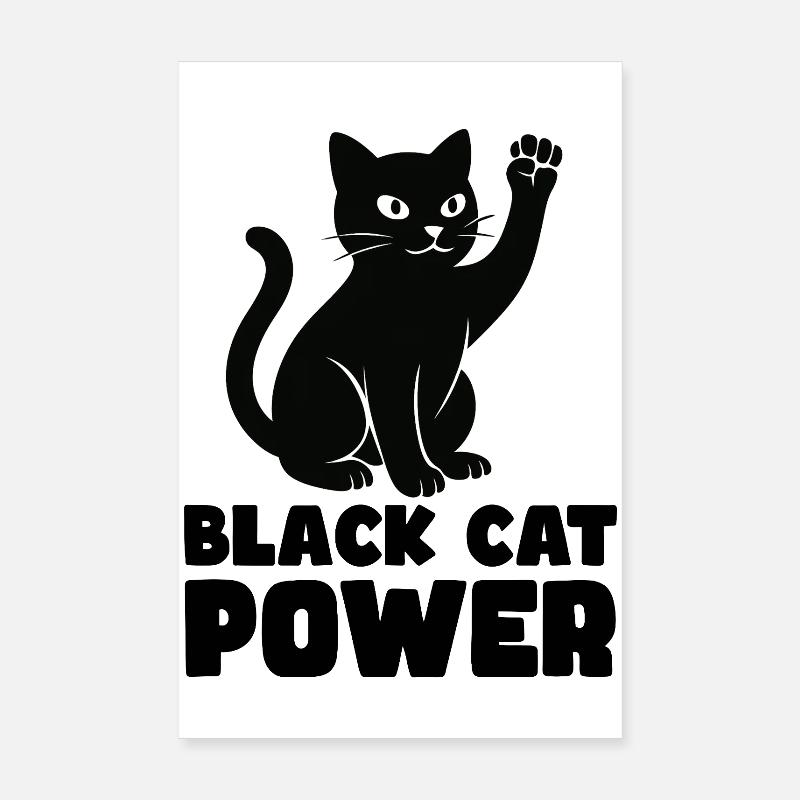 Pouvoir du chat Poster 20 x 30 cm