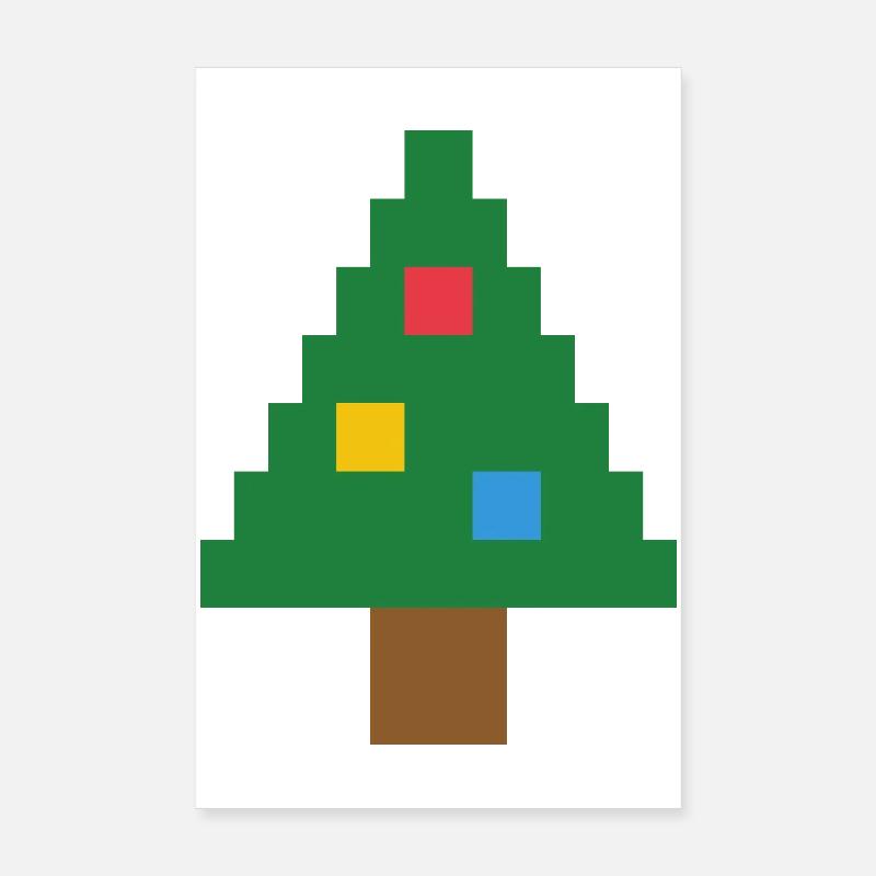 Pixel Fir – Look pull de Noël moche Poster 20 x 30 cm