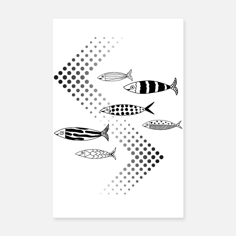 Fischverkehr Poster 20x30 cm