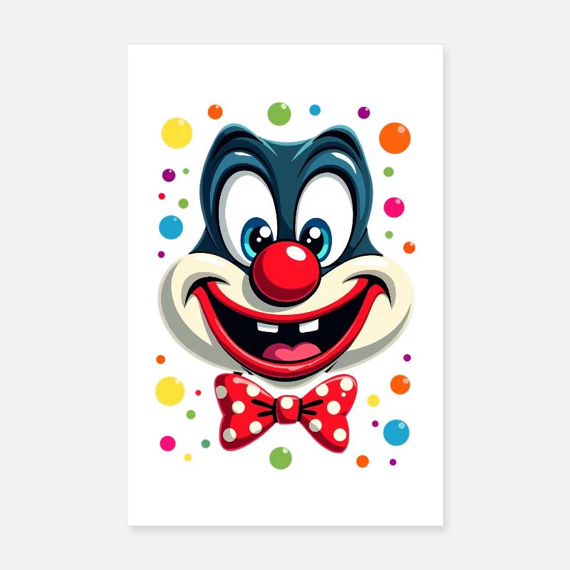 Déguisement de clown de carnaval Carnaval Carnaval Poster 20 x 30 cm