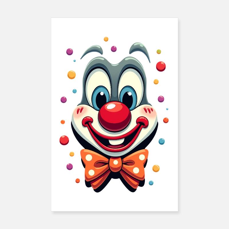 Déguisement de clown de carnaval Carnaval Carnaval Poster 20 x 30 cm