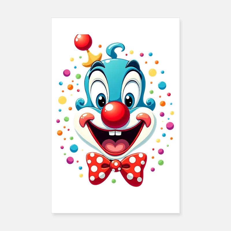 Déguisement de clown de carnaval Carnaval Carnaval Poster 20 x 30 cm