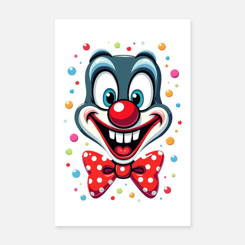 Déguisement de clown de carnaval Carnaval Carnaval Poster 20 x 30 cm
