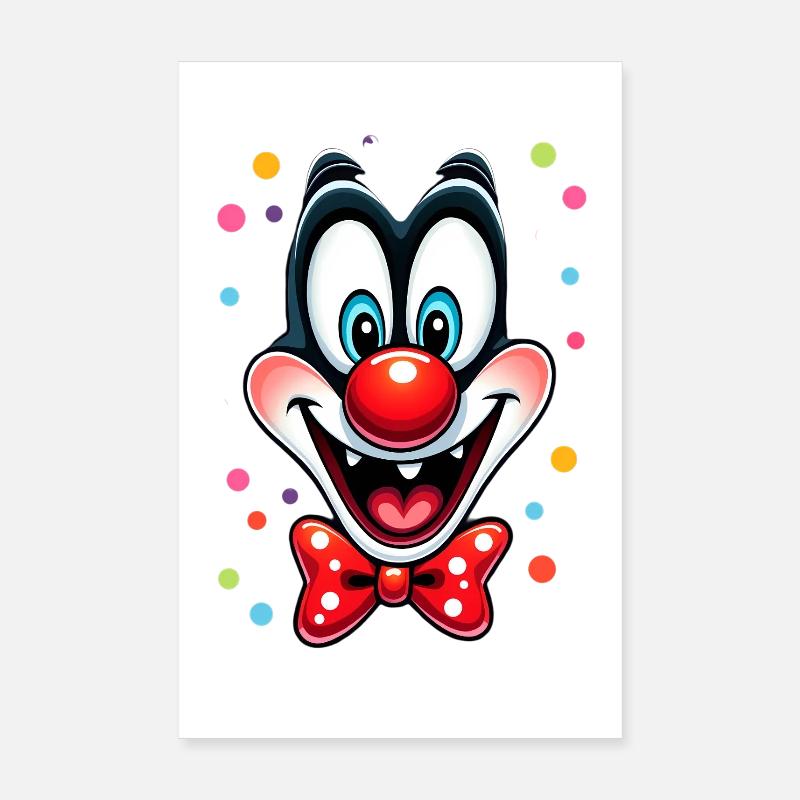 Déguisement de clown de carnaval Carnaval Carnaval Poster 20 x 30 cm