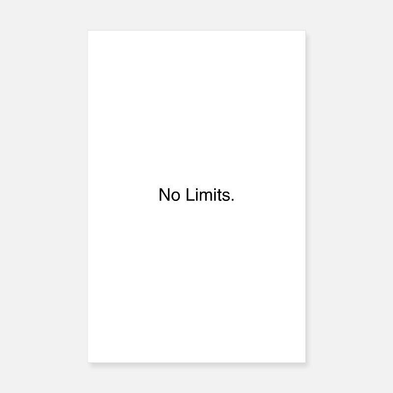 No Limits. Poster 8" x 12" (20x30 cm)