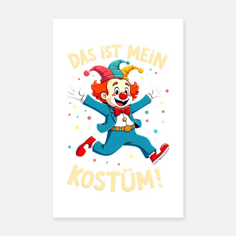 Carnaval costumé Politicien Carnaval Poster 20 x 30 cm