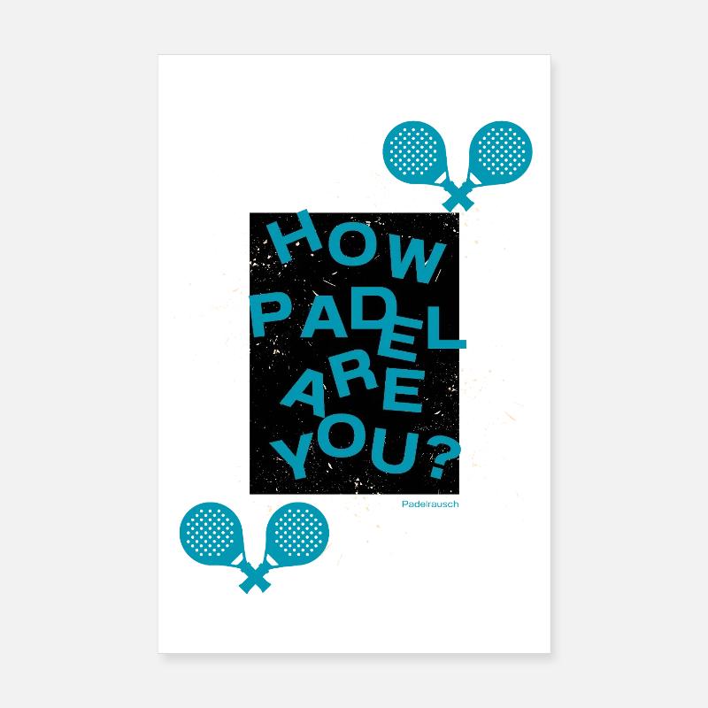 Tu es à quel point de Padel ? Poster 20 x 30 cm