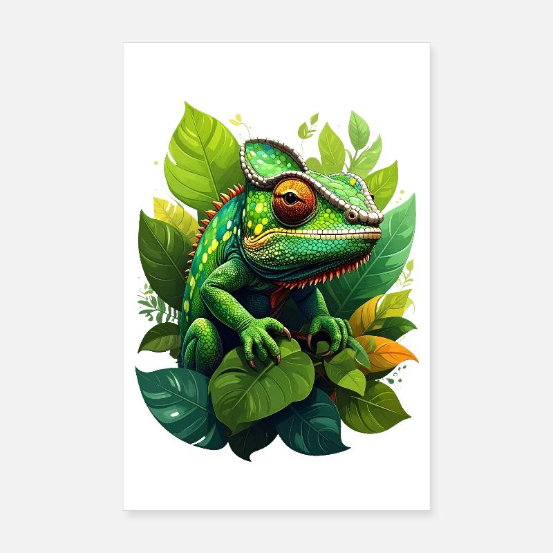 caméléon Poster 20 x 30 cm