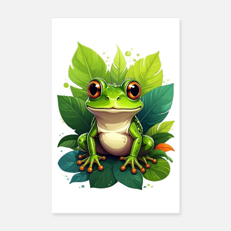 Frog Poster 8" x 12" (20x30 cm)