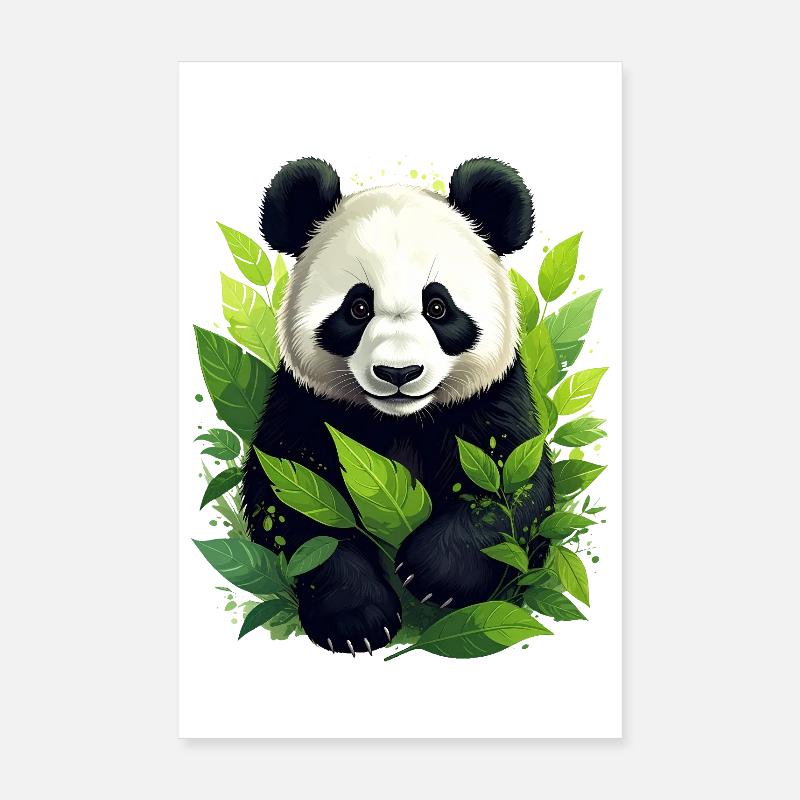 Panda Poster 8" x 12" (20x30 cm)