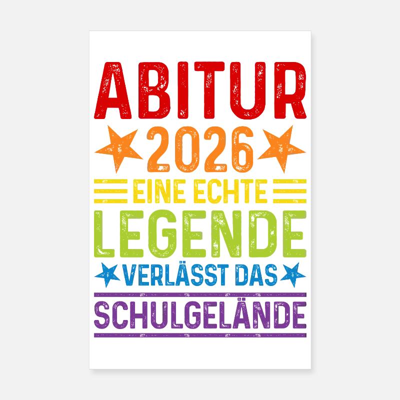 Abitur 2026 : Une légende quitte l’enceinte de l’école Poster 20 x 30 cm