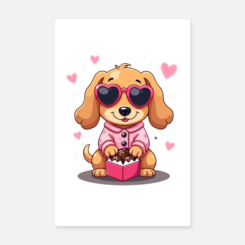 Dackel Dachshund Tekel Poster 20x30 cm