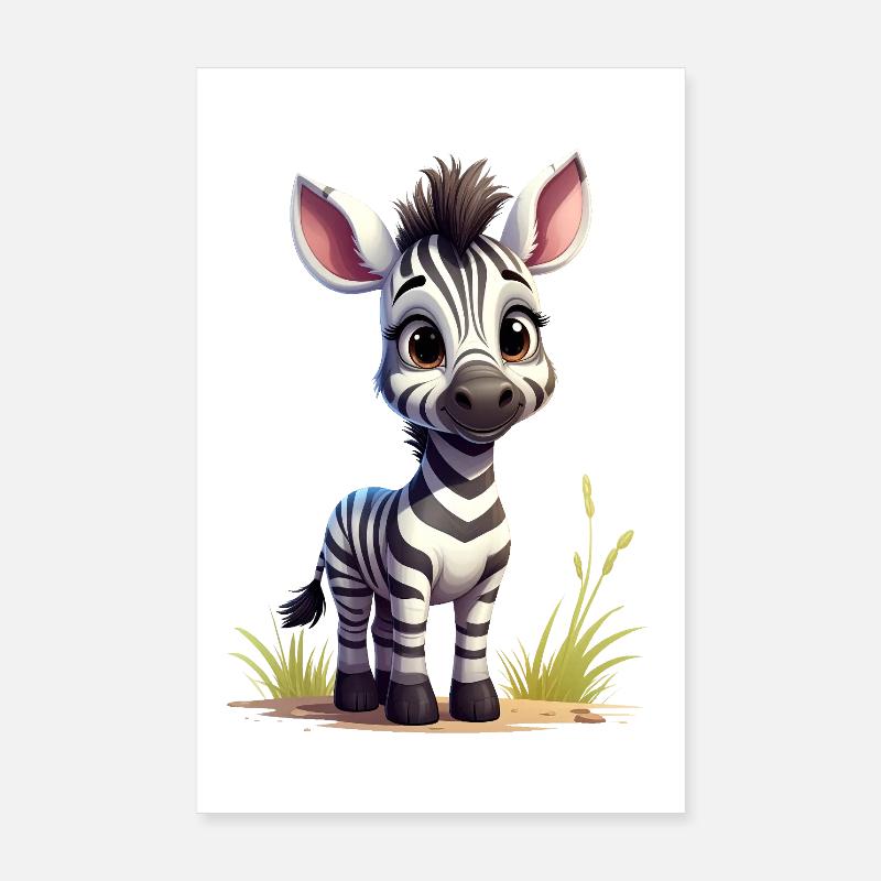 Cute zebra Poster 8" x 12" (20x30 cm)