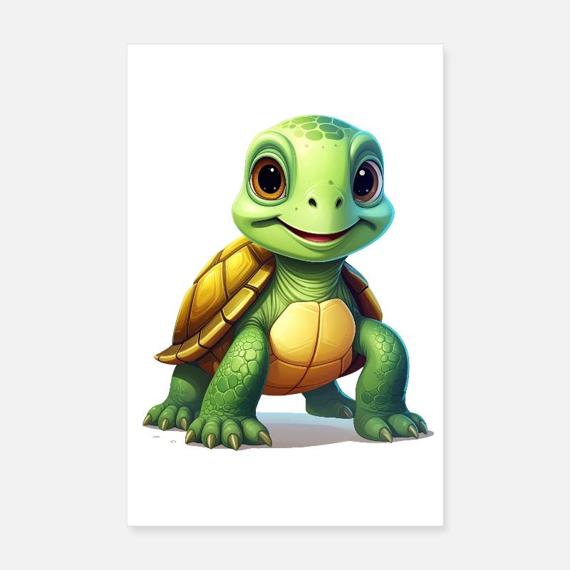 Tortue Poster 20 x 30 cm
