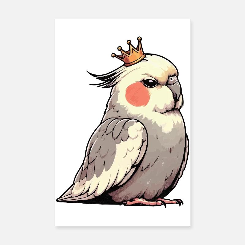 Calopsitte Calopsitte Calopsitte Oiseau calopsitte Poster 20 x 30 cm