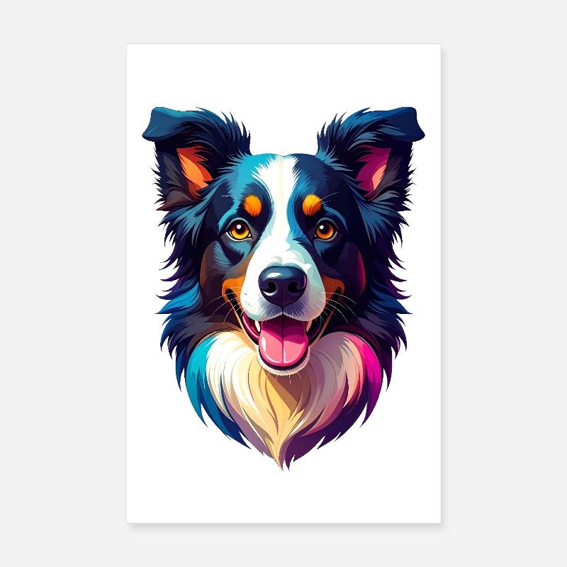 Border Collie Poster 20 x 30 cm