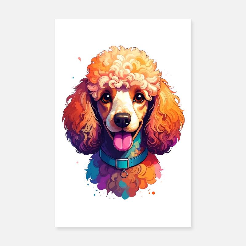 Caniche Poster 20 x 30 cm