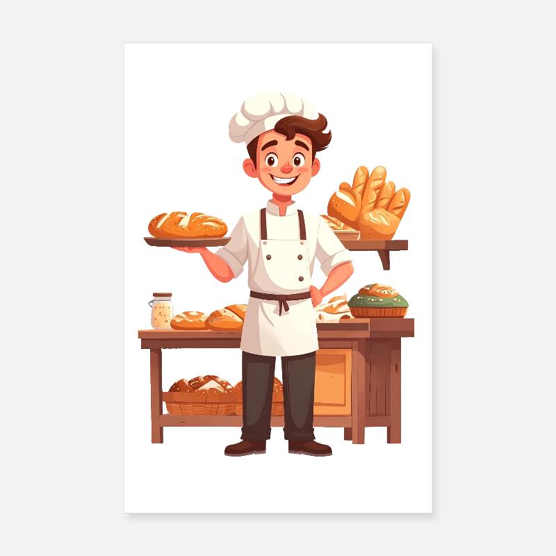 Baker Poster 8" x 12" (20x30 cm)