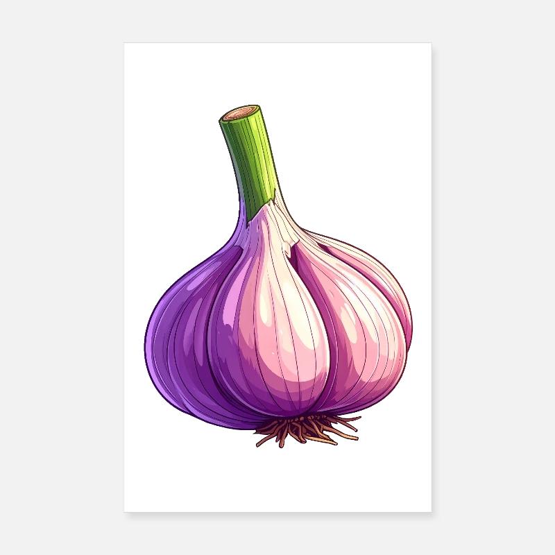 Garlic Poster 8" x 12" (20x30 cm)