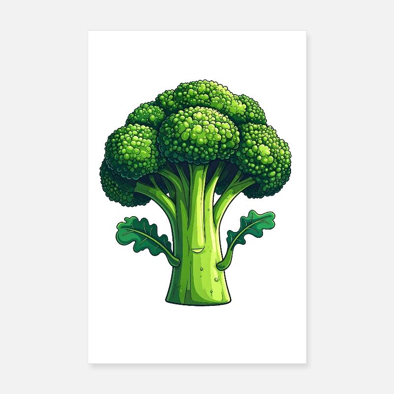 Broccoli Poster 8" x 12" (20x30 cm)