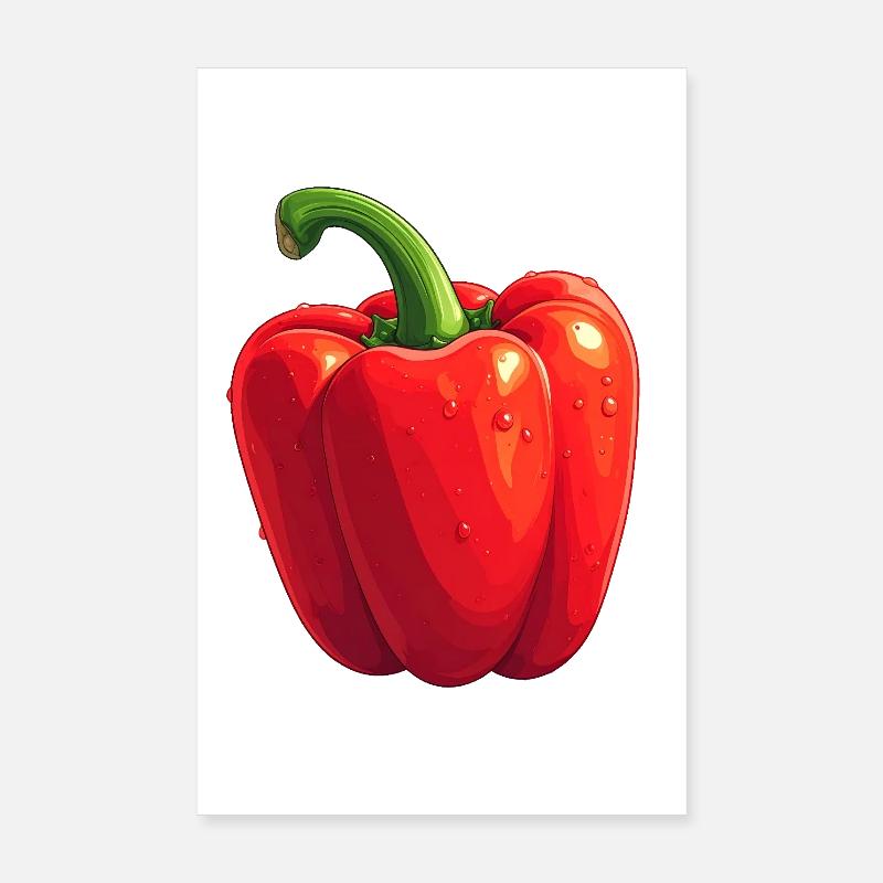 Red peppers Poster 8" x 12" (20x30 cm)