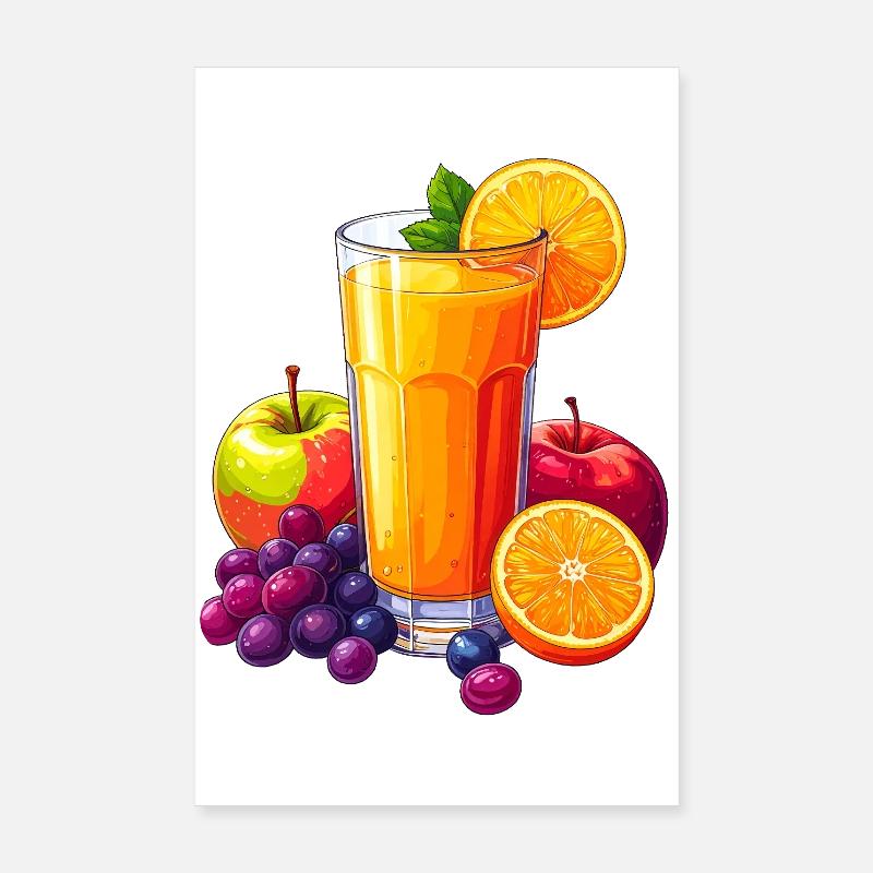 Jus multivitaminé Poster 20 x 30 cm
