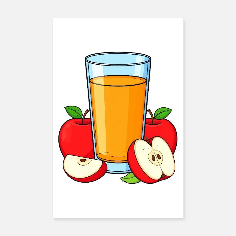 jus de pomme Poster 20 x 30 cm