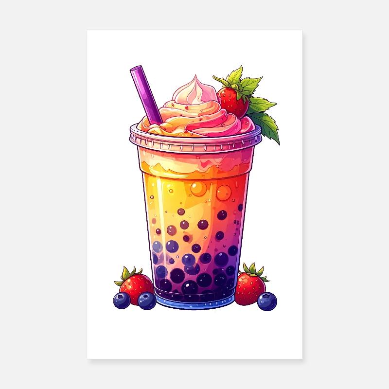 Boble te Poster 20x30 cm