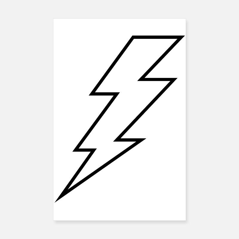 Lightning bolt Poster 8" x 12" (20x30 cm)