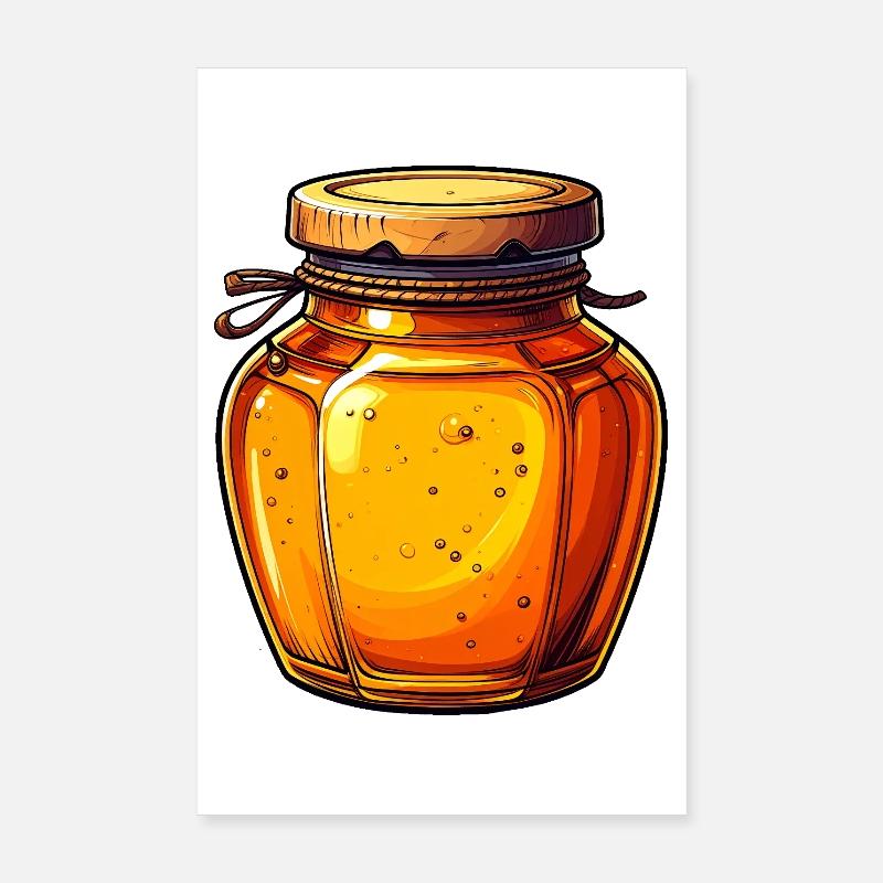 Honey Poster 8" x 12" (20x30 cm)
