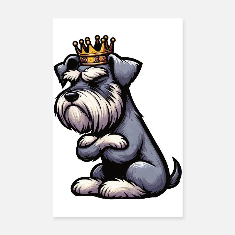 Schnauzer géant Schnauzer Propriétaire de Schnauzer Poster 20 x 30 cm