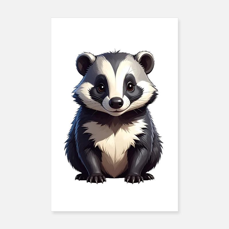 Badger Poster 8" x 12" (20x30 cm)