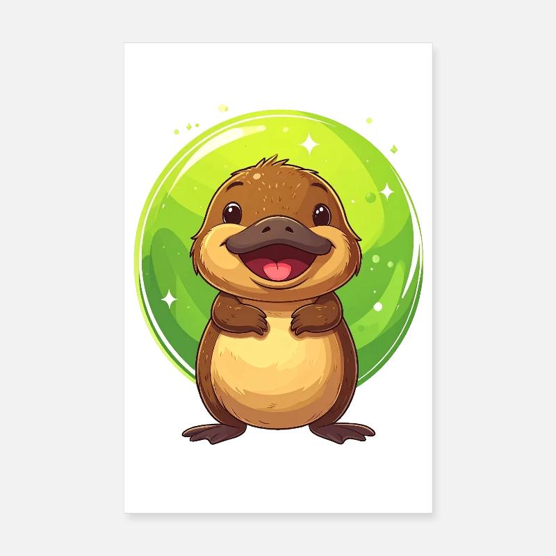 ornithorynque Poster 20 x 30 cm
