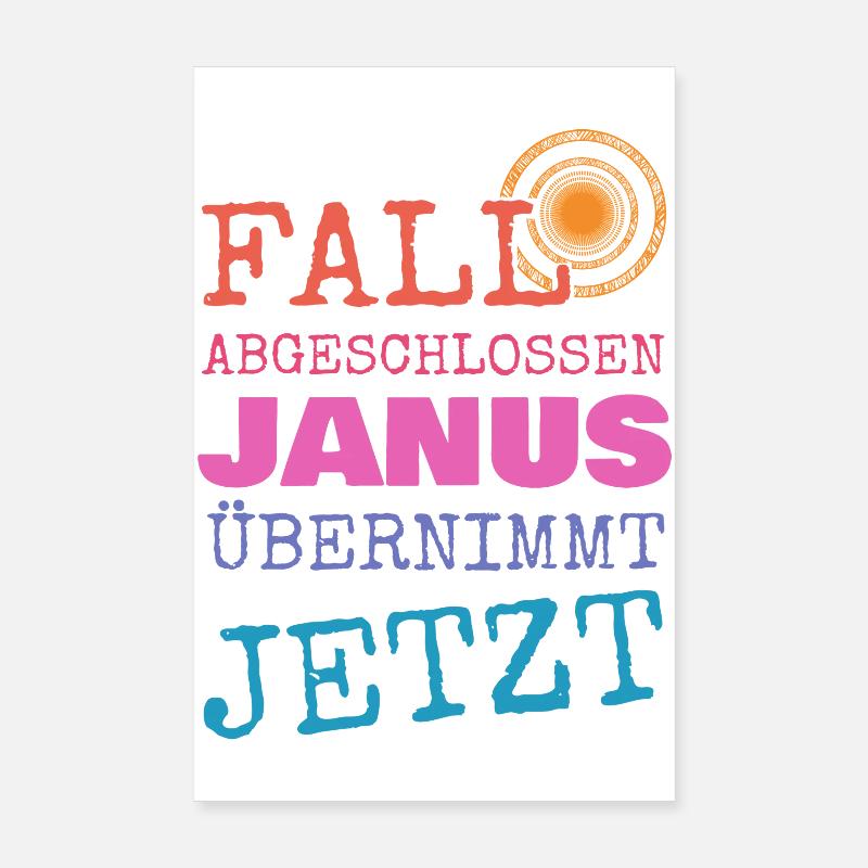 Lustig Janus Poster 20x30 cm