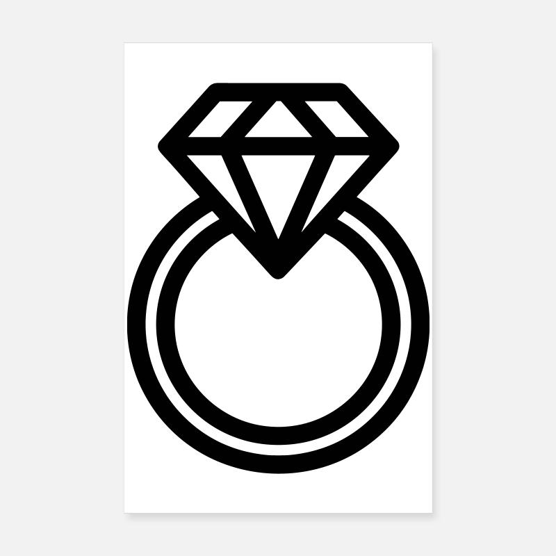 Diamond ring Poster 8" x 12" (20x30 cm)
