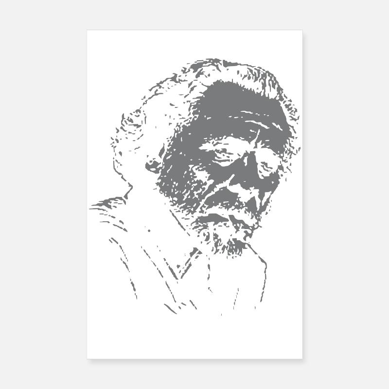 Citation de Charles Bukowski sur l’autonomie Poster 20 x 30 cm