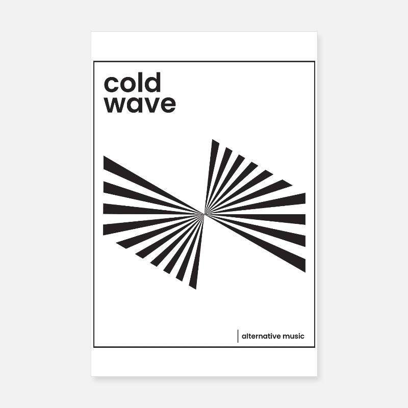 Cold Wave Music Poster design Poster 8" x 12" (20x30 cm)