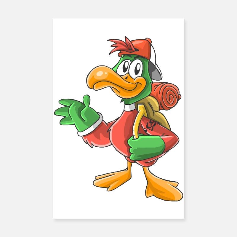 divertente Wandervogel Poster 20x30 cm
