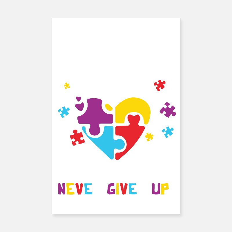 T-shirt de conscience d'autisme pour la grand-maman Poster 20 x 30 cm