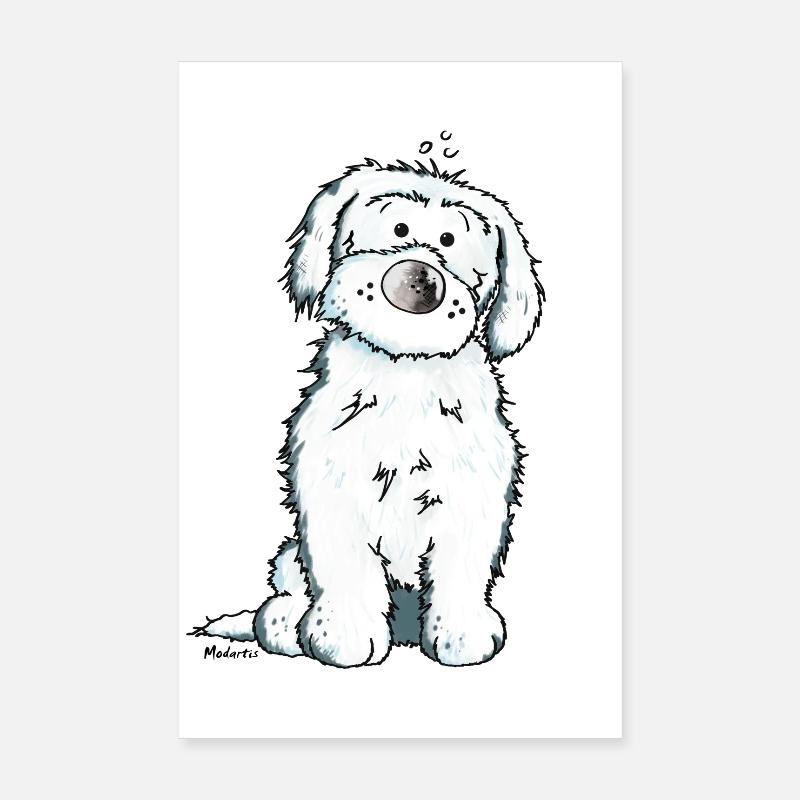 Funny Maltese Dog Poster 8" x 12" (20x30 cm)