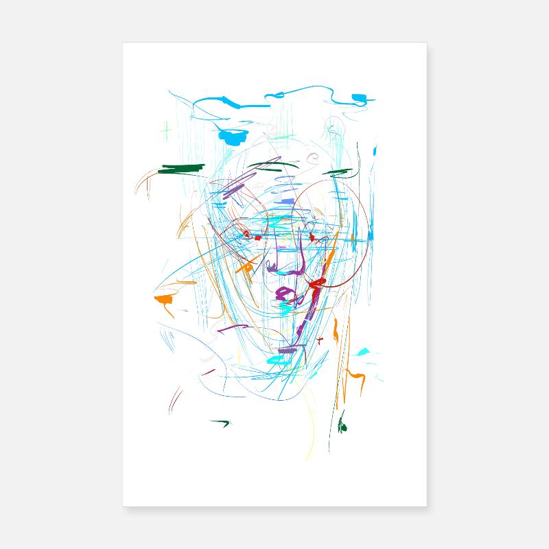 Scifi Background - ABSTRACT Poster 8" x 12" (20x30 cm)