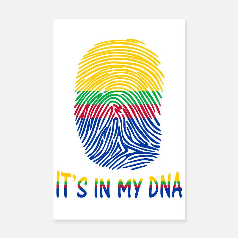 t shirt drapeau d’Appingedam c’est dans mon adn Poster 20 x 30 cm