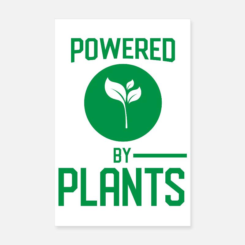 Propulsé par des plantes Poster 20 x 30 cm