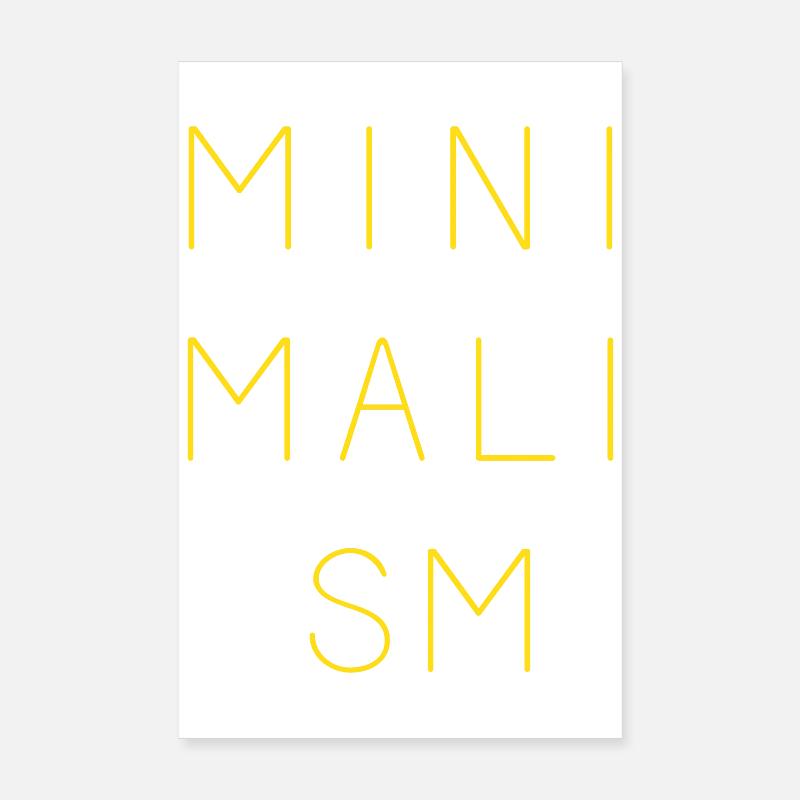 Minimalism Poster 8" x 12" (20x30 cm)