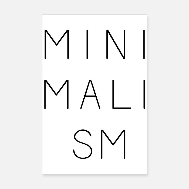 Minimalism Poster 8" x 12" (20x30 cm)