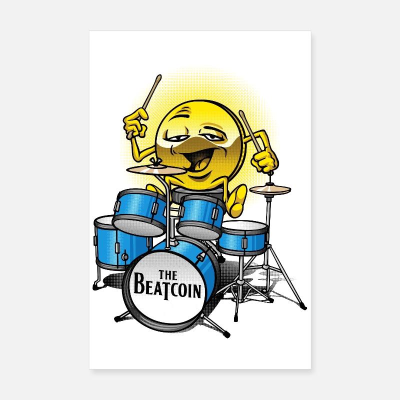 Beat coin Poster 20 x 30 cm